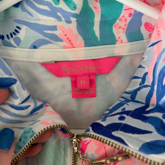 Lilly Pulitzer 3/4 Zip Pullover - Picture 3 of 3